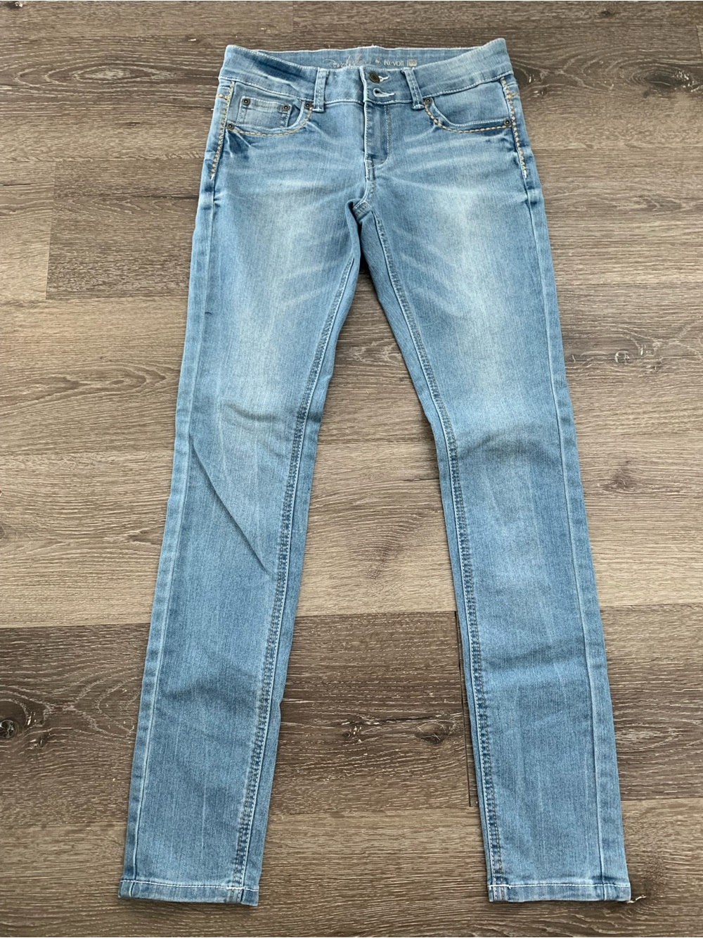 Light Wash Kids Skinny Jeans - Classic Blue Youth Denim